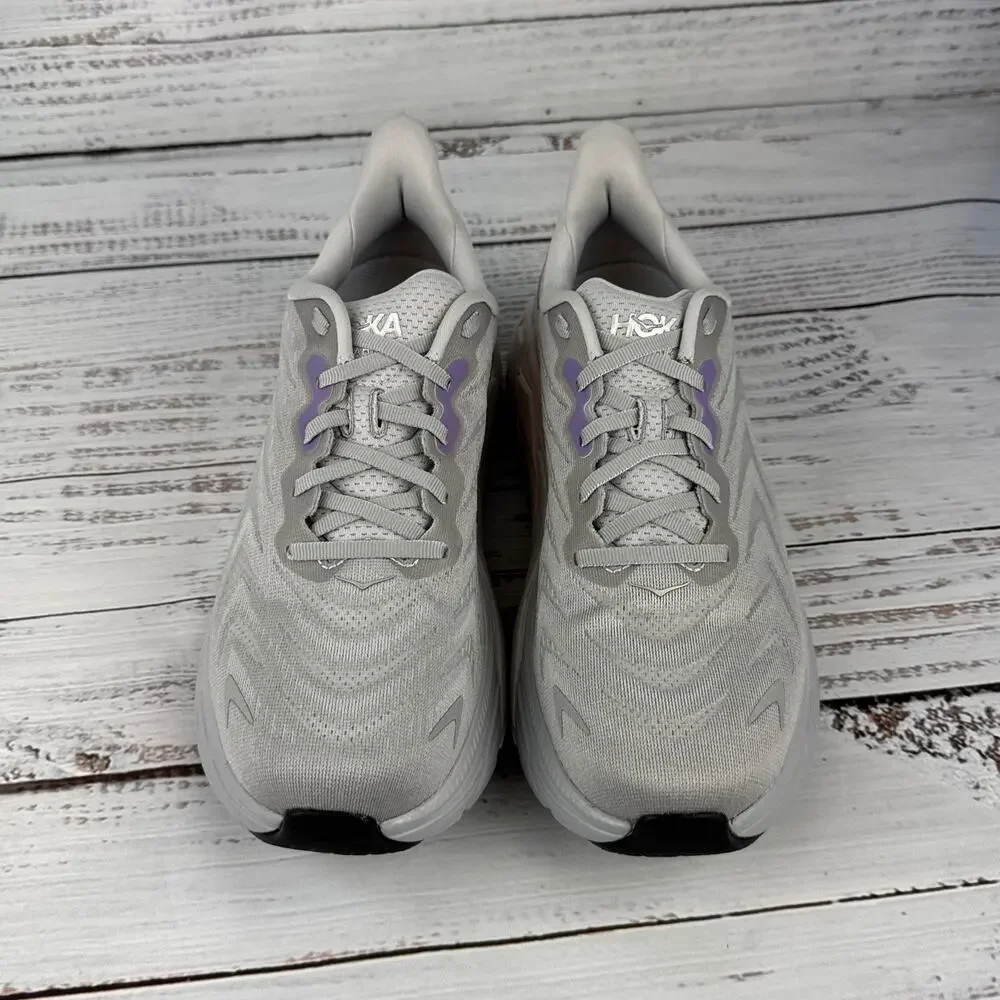 Hoka One One Arahi 6 Womens 10 D Wide Running Shoes Harbor Mist Silver